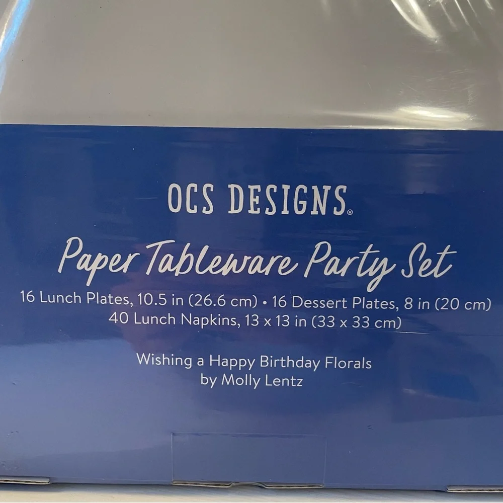 Birthday Party Paper Goods - NEW - Paper Tableware Party Set by OCS Designs
